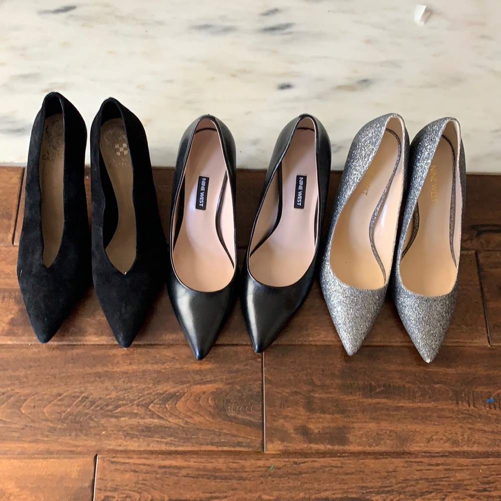 3 pairs of 8.5 pumps - great for work!